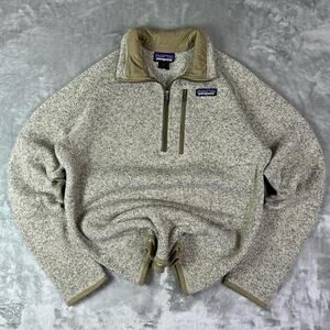 Patagonia Men's Bleached Stone Better Sweater Fleece 1/4-zip Pullover Size Small
